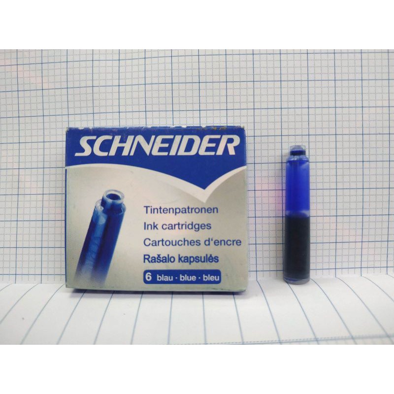 Mực ống Schneider xanh (6 ống)