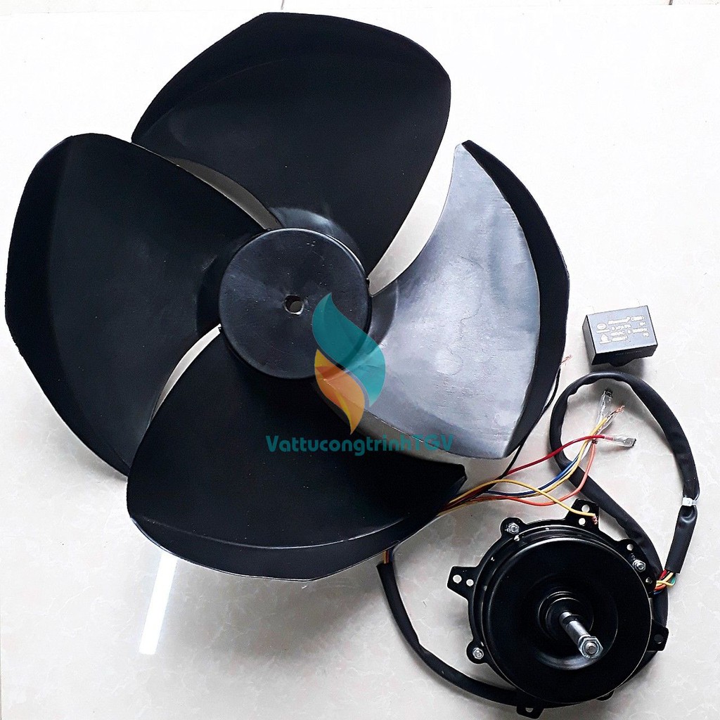 Bộ linh kiện động cơ quạt điều hòa hơi nước 120W- 3 tốc độ - ngược chiều -Motor sau cánh