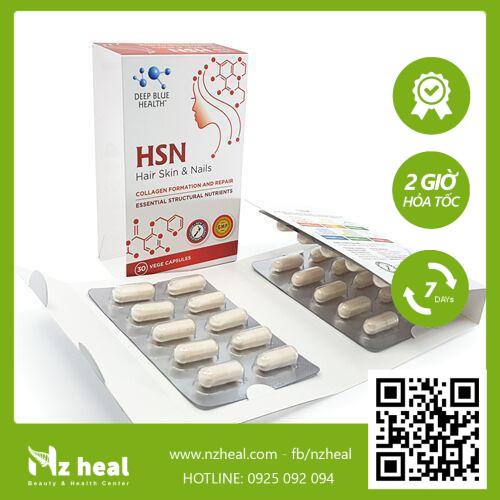 [Hỏa tốc] Nuôi Dưỡng, Tóc Và Móng, Chậm Lão Hoá HSN Deep Blue Health 30v