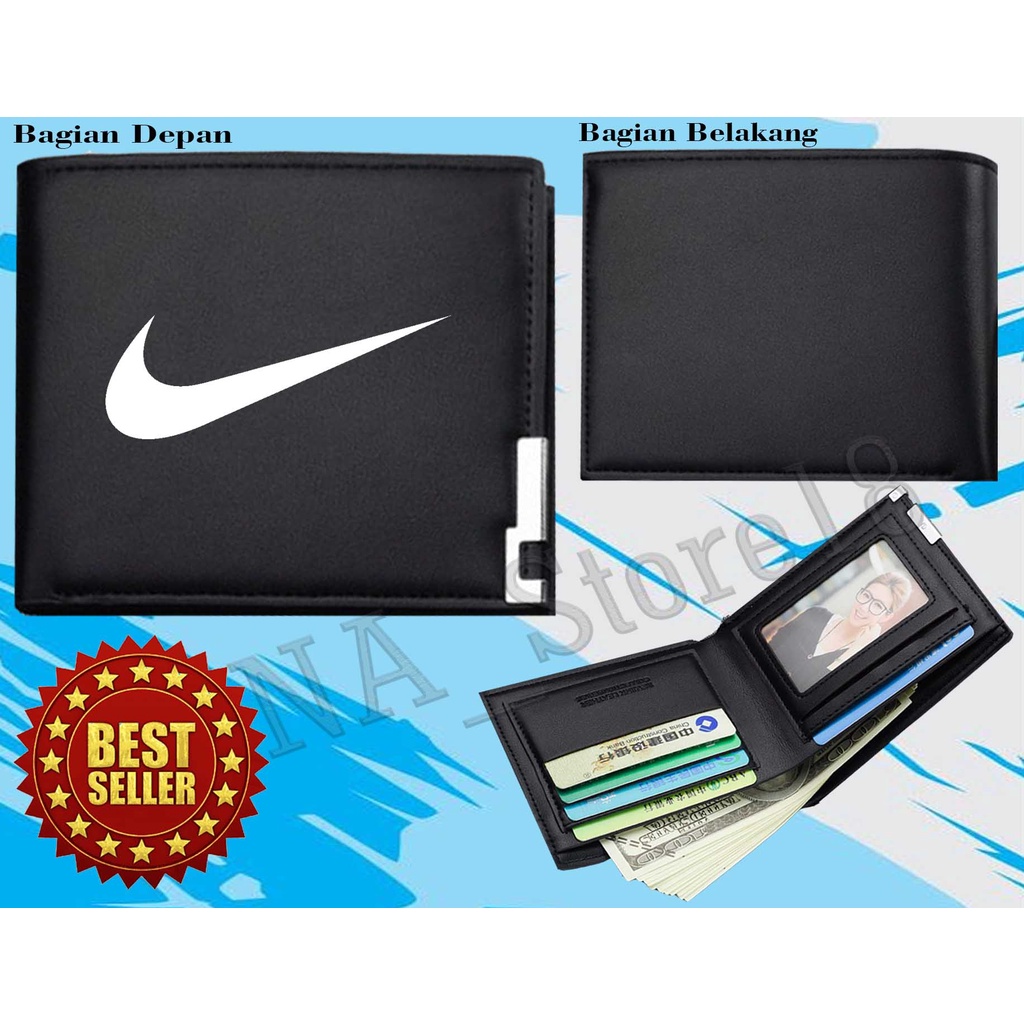 Ví Da Gập In Chữ NIKE Thời Trang Thể Thao Trẻ Trung Cho Nam