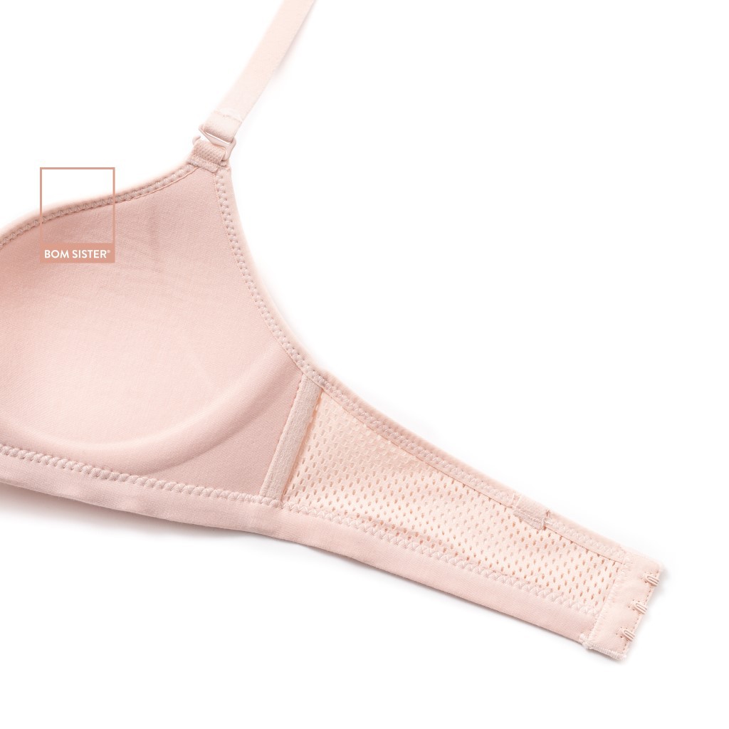 [Mã FARSBRBOM1 giảm 10% đơn 99K] Áo Lót Mút Mỏng Không Gọng Lưng Lưới Thoải Mái Màu Trơn BOM SISTER A9439 | BigBuy360 - bigbuy360.vn