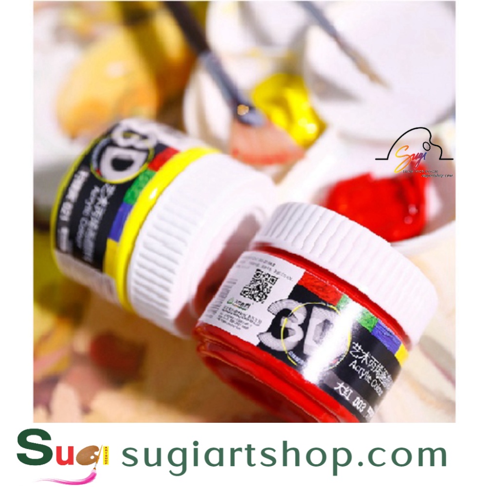 Màu Acrylic 3D CHINJOO vẽ lên mọi chất liệu  dung tích 100ml