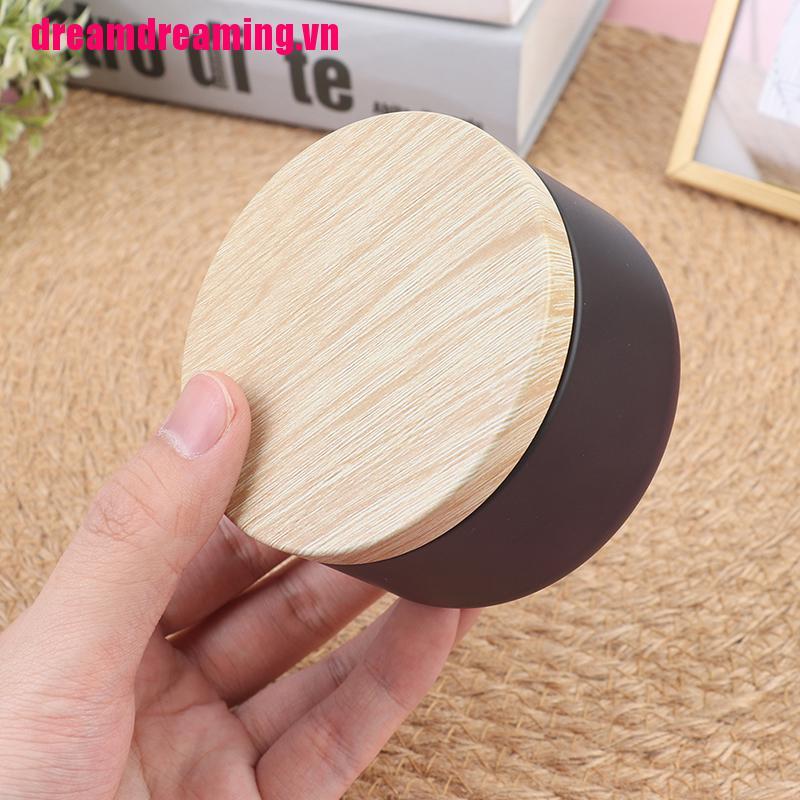 Hộp Đựng Nến Bằng Thiếc Vân Gỗ Độc Đáo