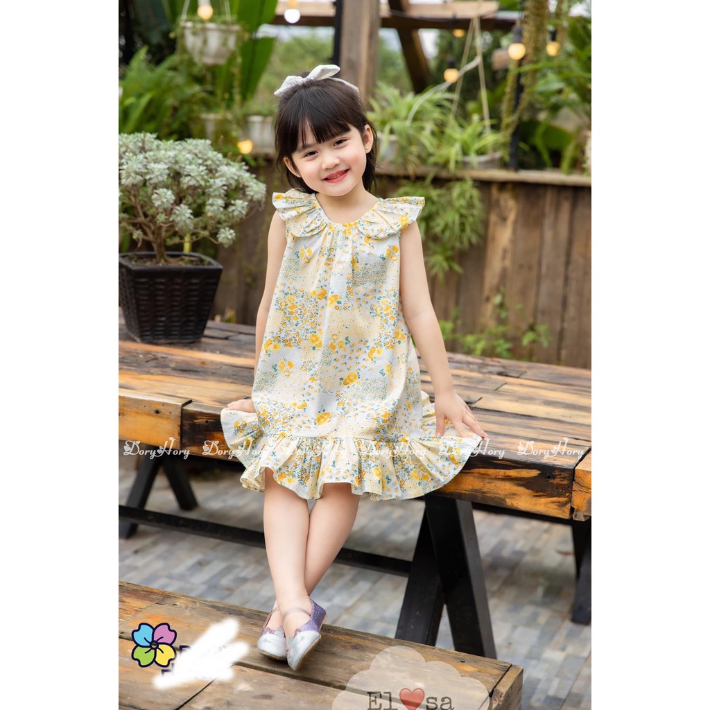 Váy bé gái - VÁY HOA NHÍ BABYDOLL siêu xinh cho bé từ 1-5 Tuổi