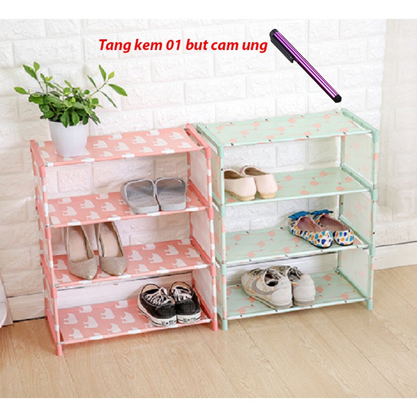 Kệ 04 Tầng Để Giày Lắp Ráp Nhỏ Gọn 6965