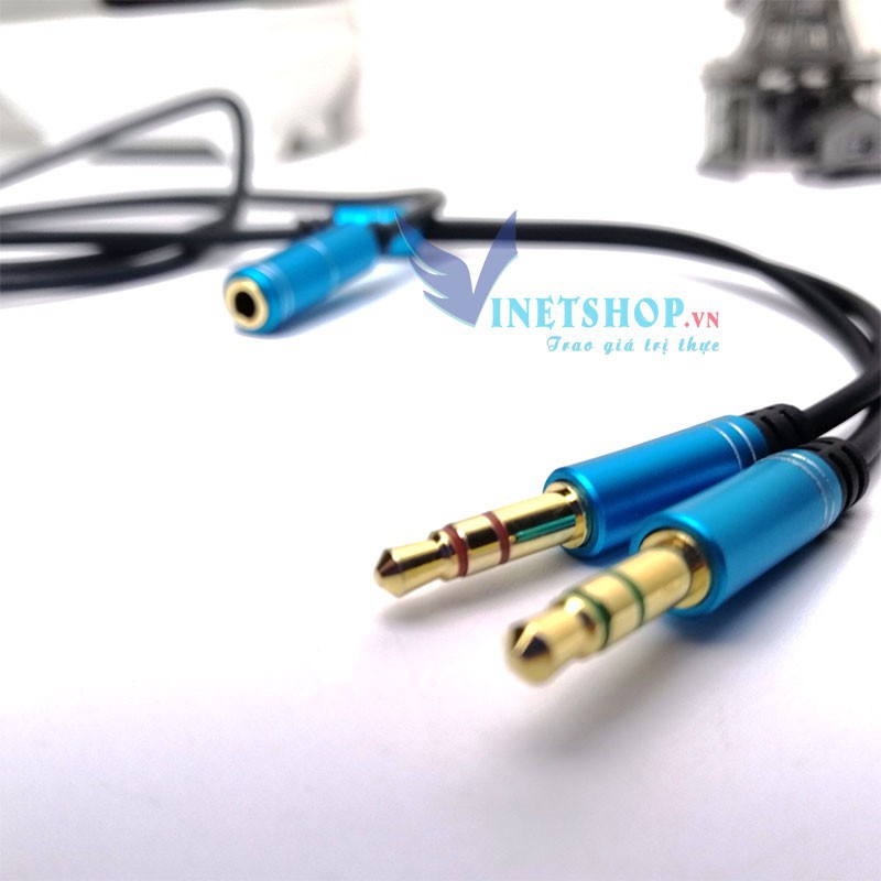 Jack gộp audio và mic 3.5mm Jack gộp tai nghe 3.5