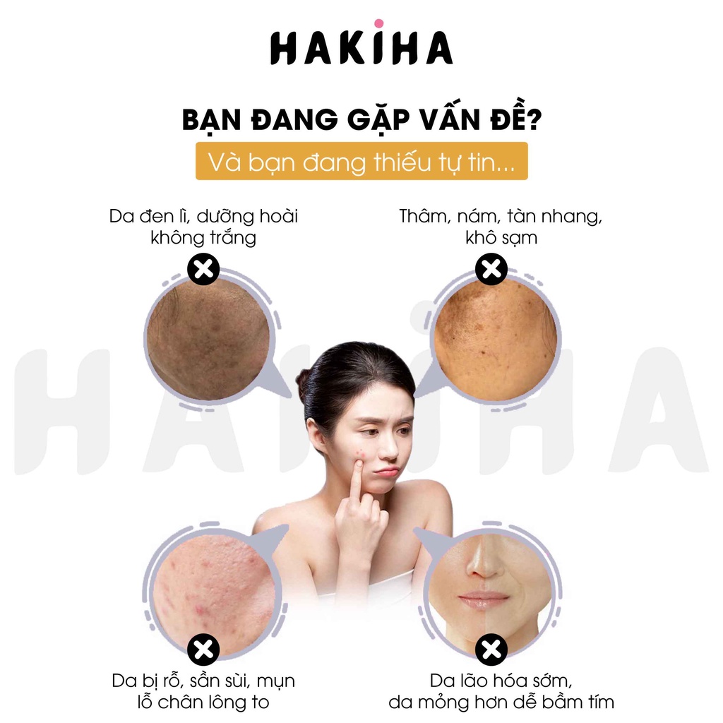 Kem Face Pháp A Cosmetics dưỡng trắng da mặt cấp ẩm tăng sinh collagen x3 hỗ trợ trị mụn phục hồi tái tạo da HAKIHA