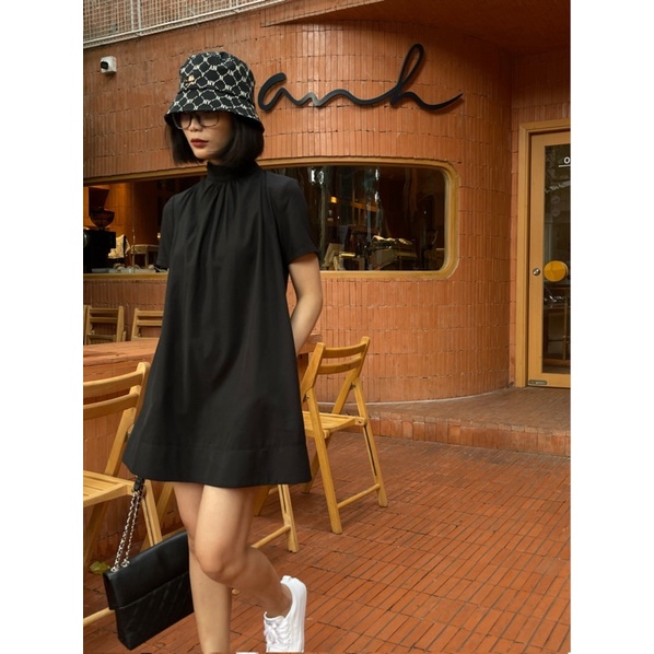 - HOLLIA DRESS Đầm cột nơ , tay ngắn