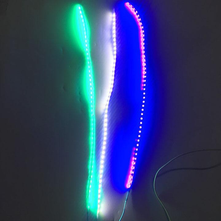 Dây led 1 màu, 7 bảy chiều dài 45 cm, có chống nước, dùng nguồn điện DC 12V thích hợp nhiều dòng xe -DLD7M/DLD1M