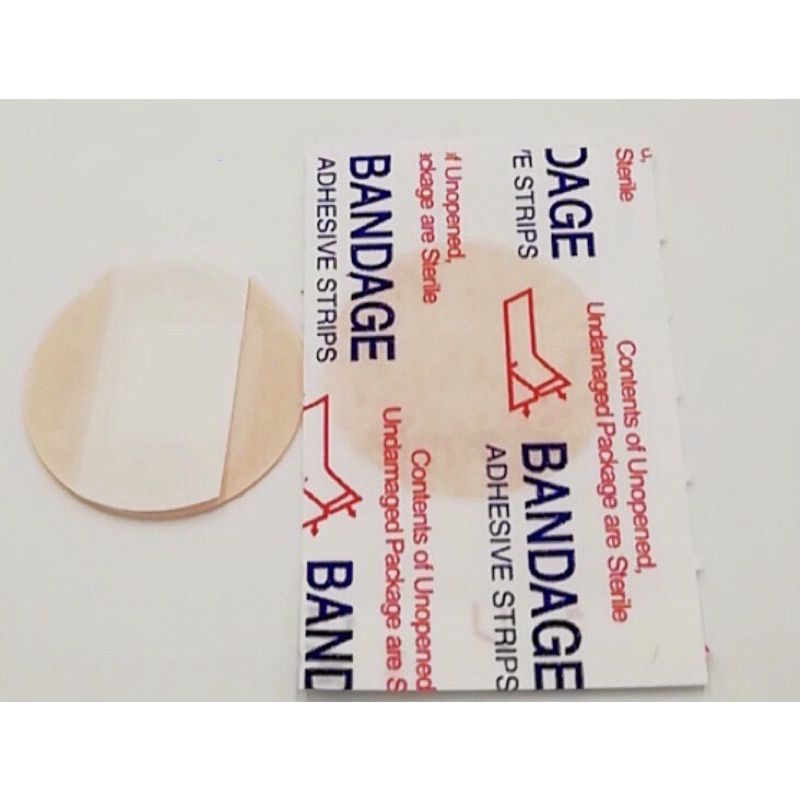 COMBO 100 miếng dán cấy chỉ tròn BANDAGE. Băng keo cá nhân tròn