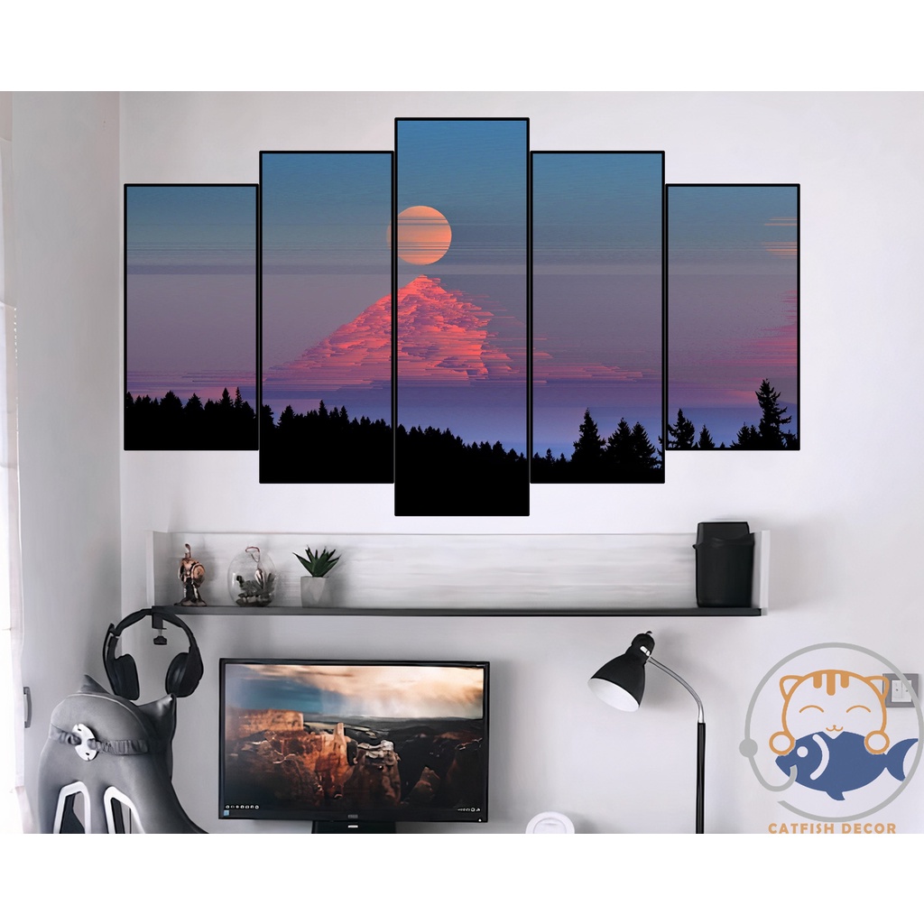 Tranh ghép dán tường decor phòng LANDSCAPE - Phong Cảnh - Digital Art 12