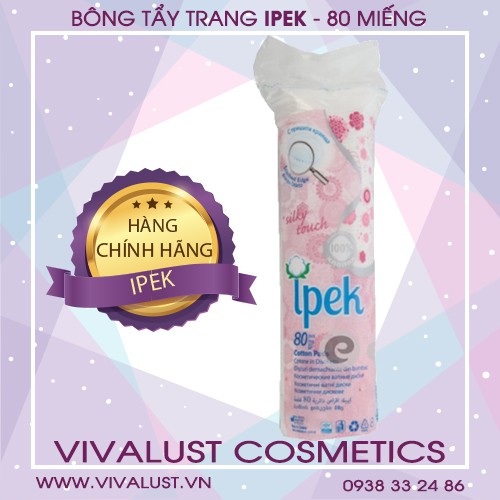 Bông Tẩy Trang IPEK - 80 Miếng