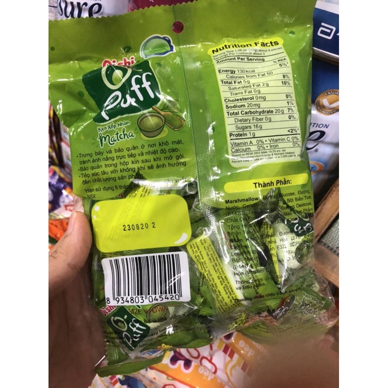[Mã 267FMCGSALE giảm 8% đơn 500K] Kẹo Xốp nhân Sô Cô La Oishi và Kẹo Xốp nhân Matcha Oishi | BigBuy360 - bigbuy360.vn