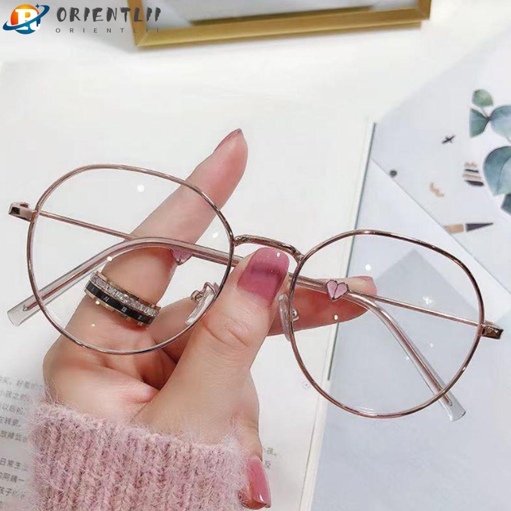Mắt kính gọng siêu nhẹ chống ánh sáng xanh hình trái tim thời trang cho nam nữ