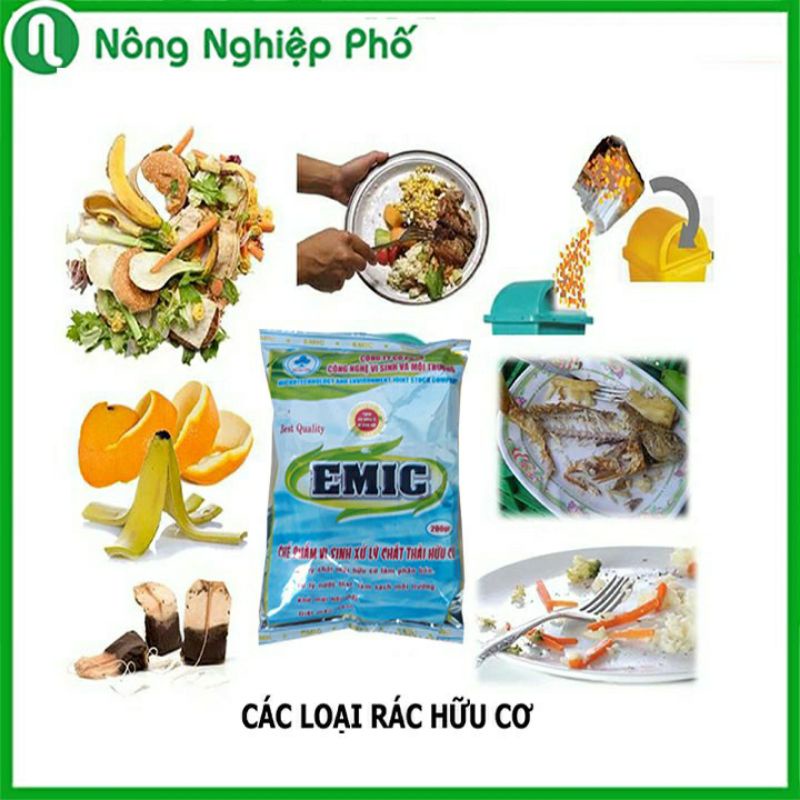 EMIC chế phẩm ủ rác, đậu tương, xử lý mùi hôi...