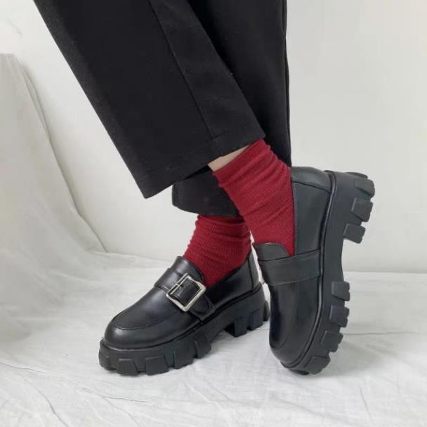 Giày cổ thấp ulzzang da bóng mịn phòng cách hàn quốc A1 -ah22