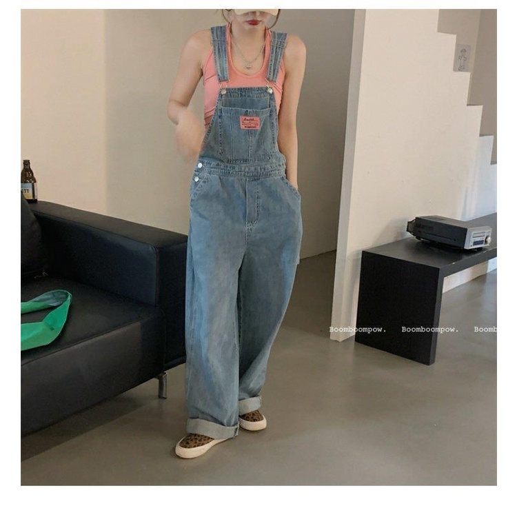 Quần Yếm Jean Dài Có Túi sc3730