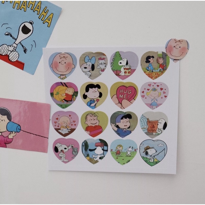 Sticker Snoopy trái tim