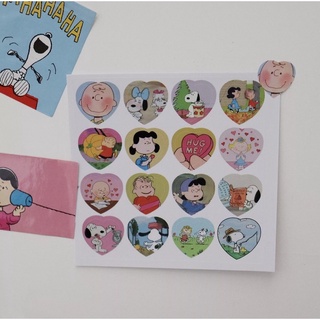 Sticker Snoopy trái tim