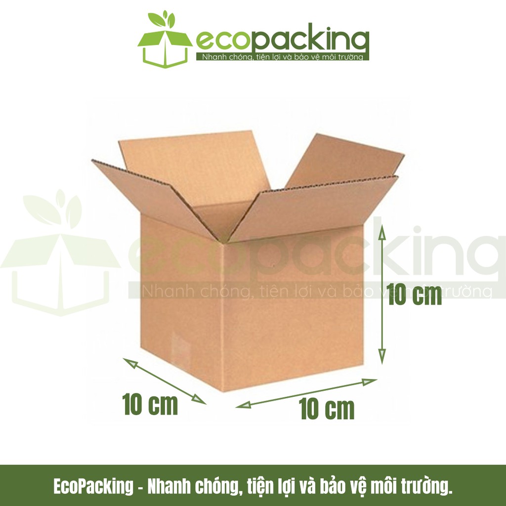 [XẢ KHO] Combo 20 thùng hộp carton 10x10x10 cm đóng gói giao hàng