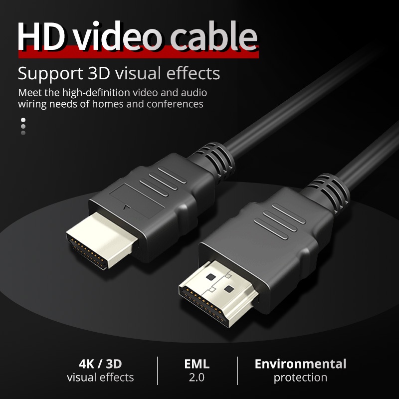 Dây Cáp HDMI 2.0 Độ Phân Giải Cao 4K 1080P 3D Cho Switch PS4 HDTV Laptop PC
