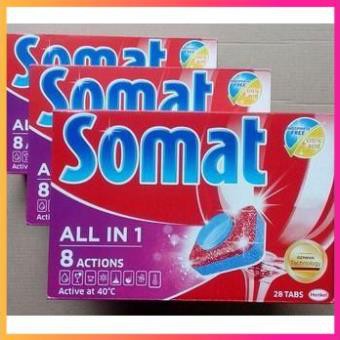 Combo Viên rửa bát Somat all in one 75 viên