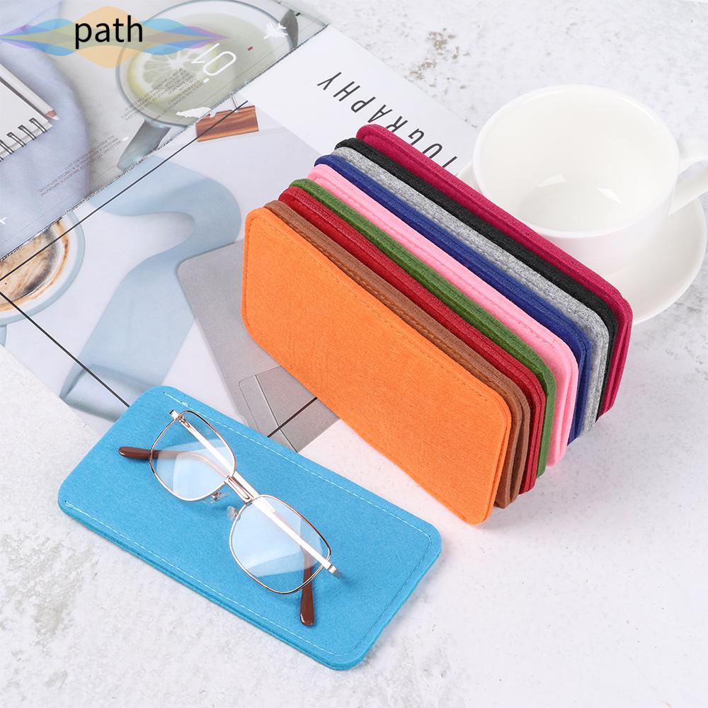 Túi đựng mắt kính màu trơn mềm mại tiện dụng dành cho nam nữ