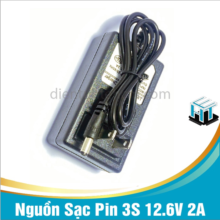Nguồn Sạc Pin 3S 12.6V 2A loại thường, Sạc Pin Máy Khoan, Ắc Quy 12V
