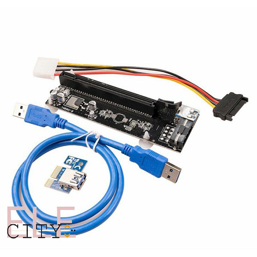 2 Cáp Mở Rộng 4pin Pcie 1x Sang 16x Cho Card Đồ Họa