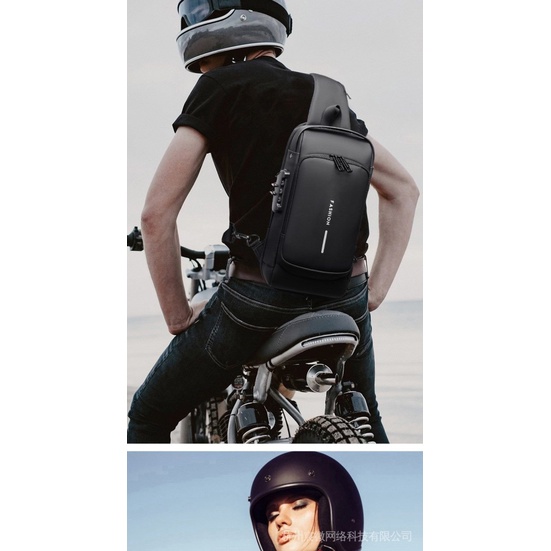 Túi đeo chéo ngực có khóa mật khẩu chống trộm cho nam | BigBuy360 - bigbuy360.vn