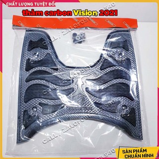 🛵 thảm carbon vision 2021 - thảm lót chân vision 2021 carbon 🛵