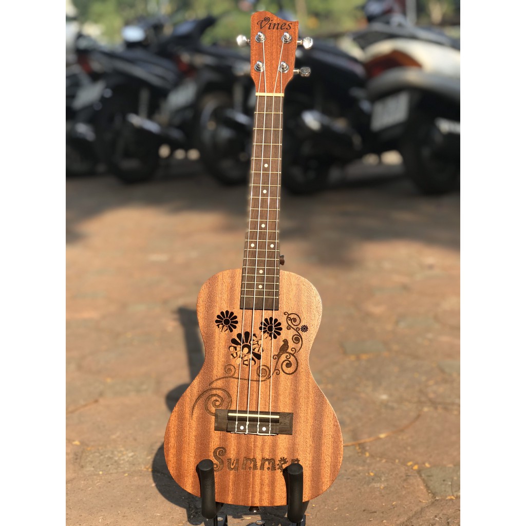 Ukulele Concert Nhiều Hoạ Tiết - Gỗ Nguyên Tấm ( Ảnh thật ) - Hàng nhập khẩu chính hãng - phân phối Sol.G