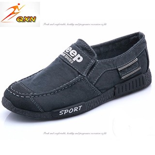 Giày lười nam vải Jean