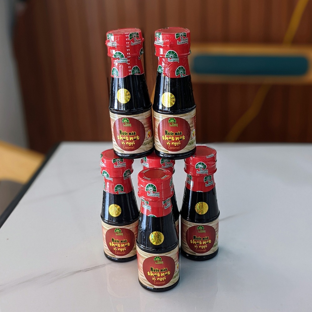Combo 1 lốc 6 chai Nước màu thốt nốt Chai 90ml  hiệu Thảo Hương - HSD 24 tháng