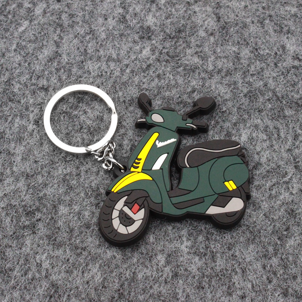 Móc khóa cao su sáng tạo thời trang cho xe máy Piaggio Vespa 50 150 150S GTS300