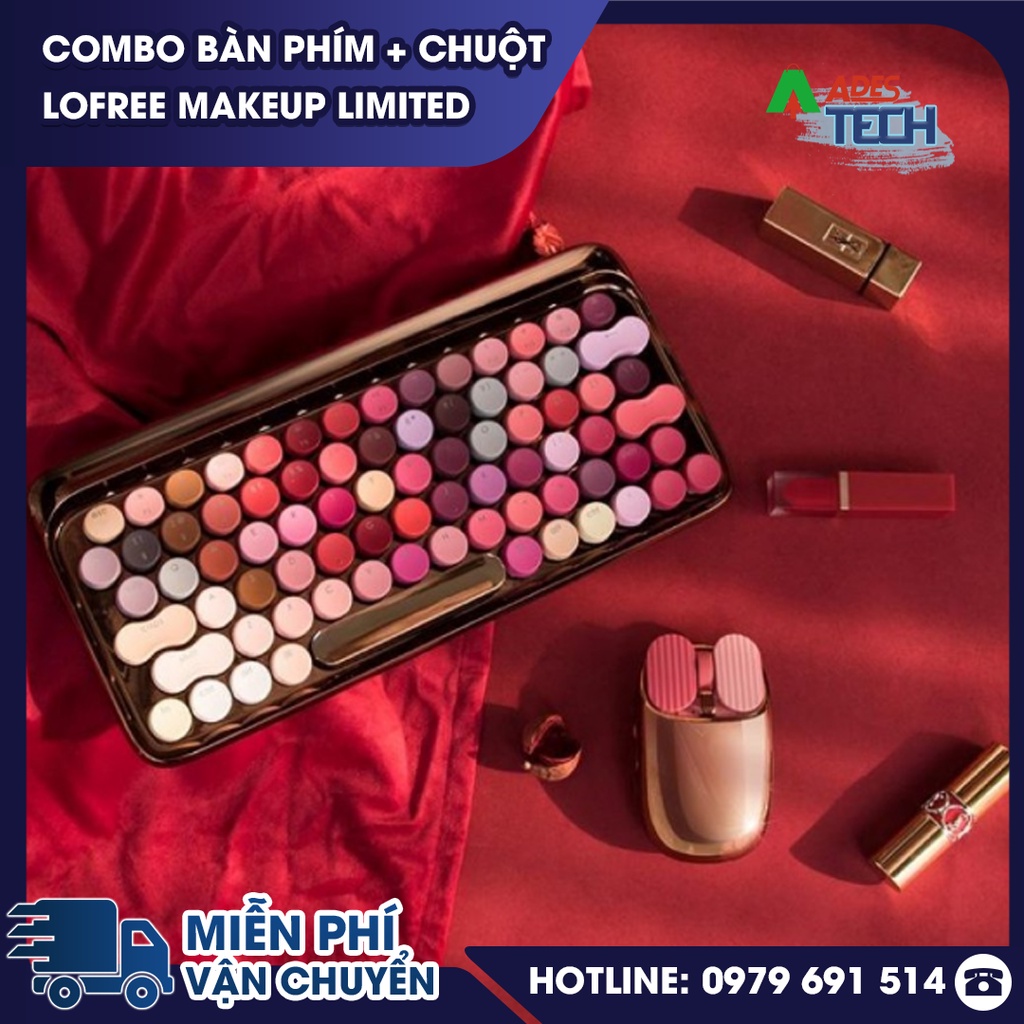 Bộ Bàn Phím, Chuột, Máy Tính Cầm Tay LOFREE MAKEUP BLOOM ROSE