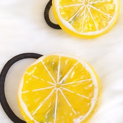 Kẹp chun tóc lát chanh dễ thương