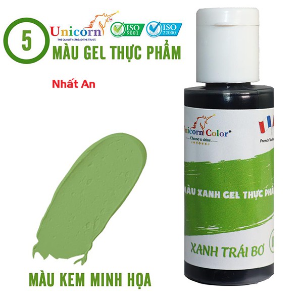 Màu gel thực phẩm Xanh trái bơ 28gr Unicorn