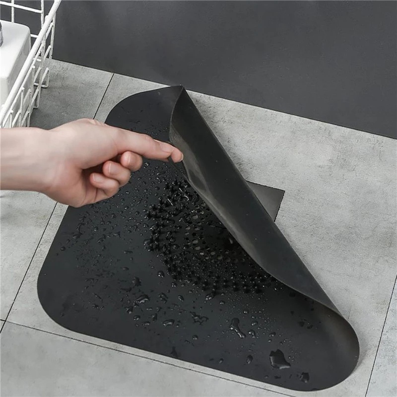 Tấm Chặn Cống Thoát Nước Bằng Silicone Cỡ Lớn Có Tay Cầm / Nắp Cống Chống Mùi Hôi Cho Nhà Tắm