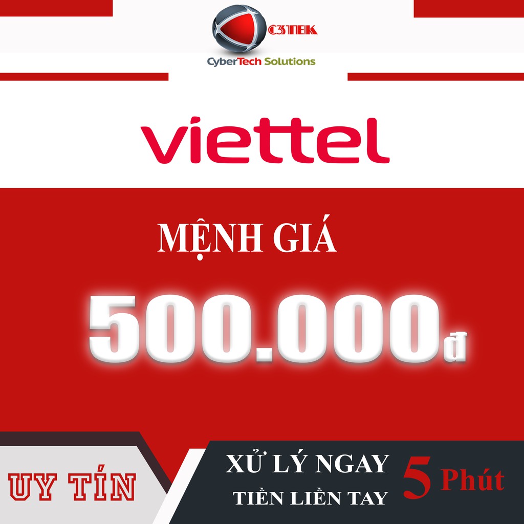 Thẻ Nạp Viettel 500K - Shop C3TEK