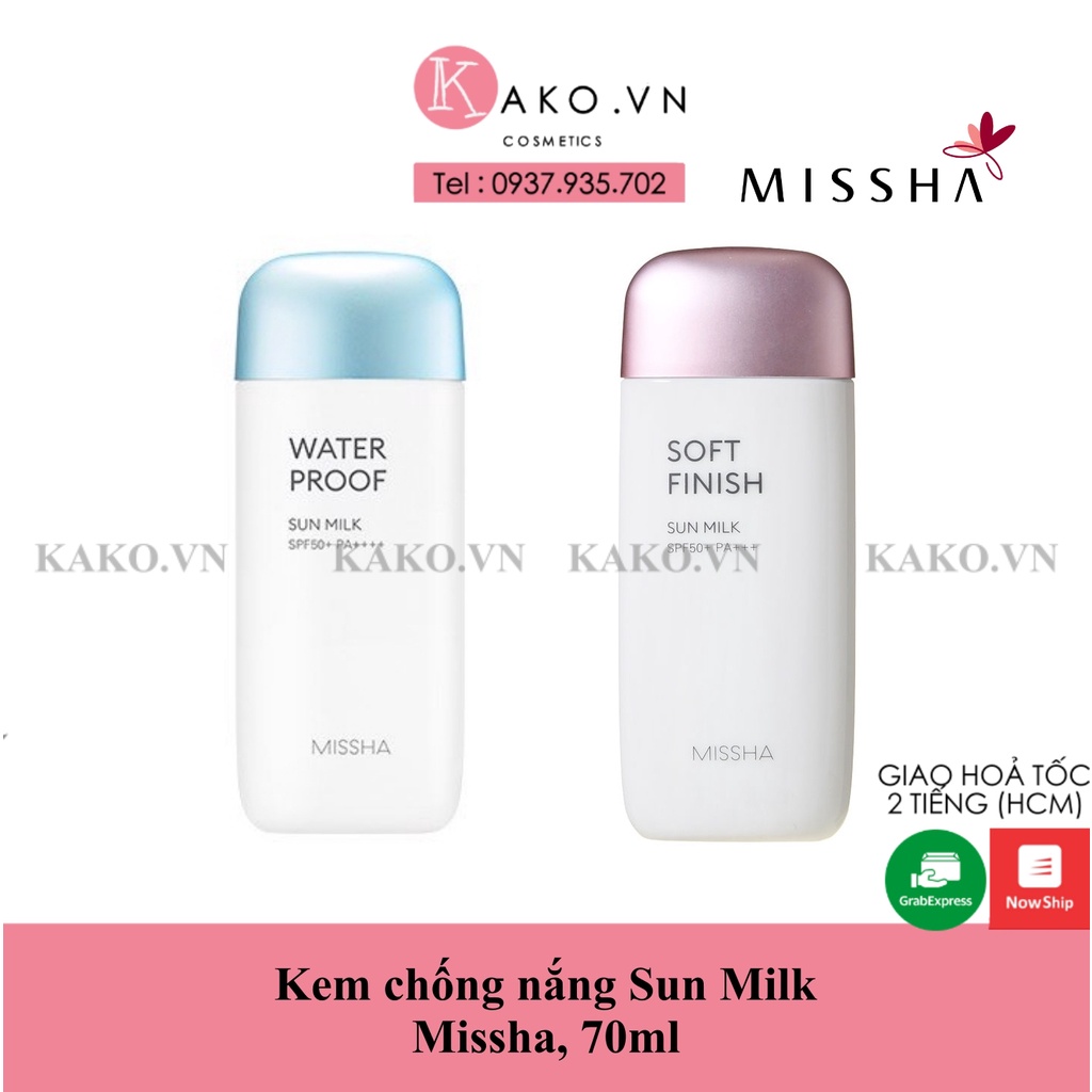 Kem chống nắng Sun Milk Missha 70ml