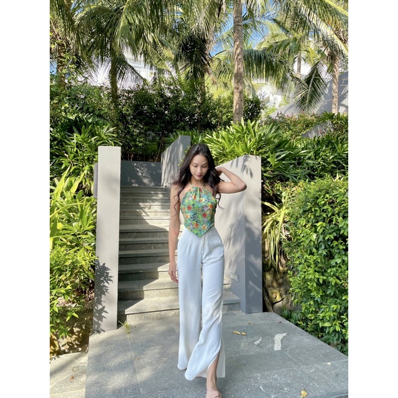 quần suông dây cột eo