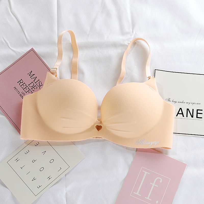 Áo lót nâng ngực không đường may hình tai mèo thời trang quyến rũ dành cho nữ