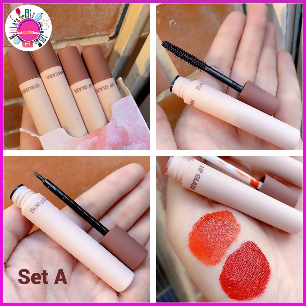 Set Trang Điểm PRO LIGHT: 1 Mascara + 1 Kẻ Mắt + 2 Son Lì của Feng Hang Hot Trend 2021 | BigBuy360 - bigbuy360.vn
