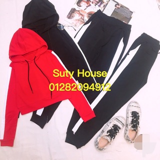 Bộ thun croptop phối mũ cao cấp