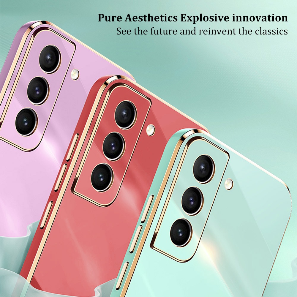 Ốp Điện Thoại Viền Silicone Mạ 6D Cho Vivo 1906 1904 1903 1902 1901 1915 1938 1935 1907 1920 1919 V2022 V2023 V2024 V2025