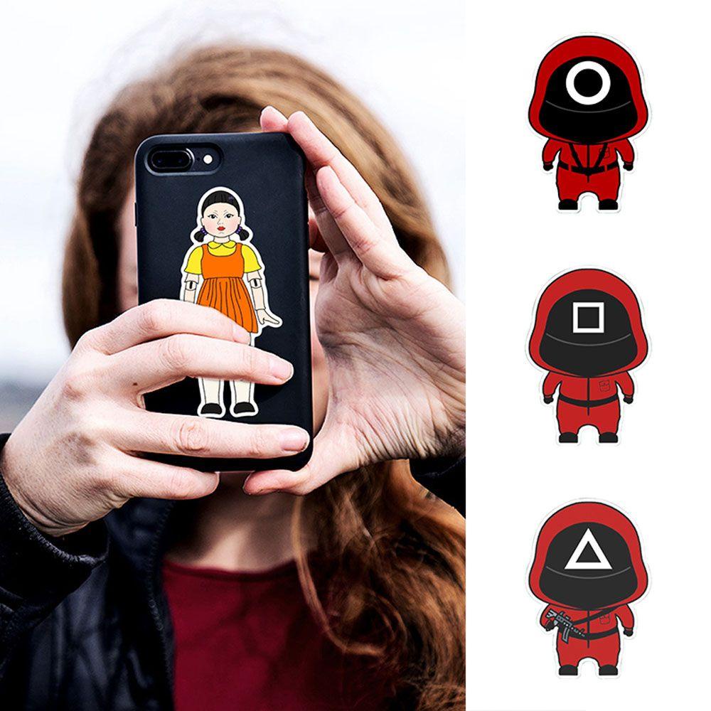 Set 4 Miếng Dán Trang Trí Hình Mực Chơi Game Độc Đáo