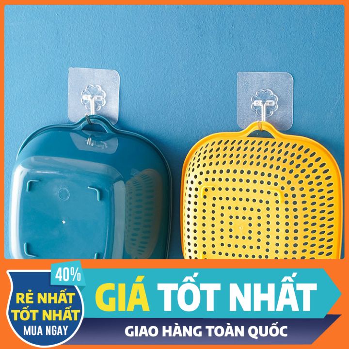 Rổ nhựa chữ nhật đựng đồ kèm chậu