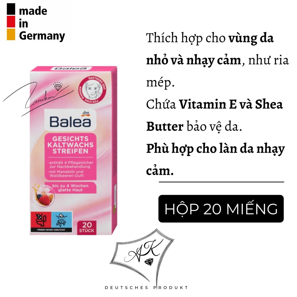 Miếng tẩy lông mặt, mép, ria, lông mày - Balea