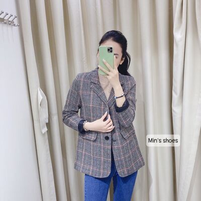 Min's Shoes - Áo Vest Nữ Chất Dạ Kẻ Caro Áo 477 | BigBuy360 - bigbuy360.vn